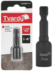 Adapt�r �derov� 1/4" 6 hran magnetick� 7 x 48 mm, TVARDY