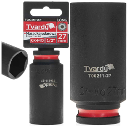 Hlavica n�str�n� pred�en� 6HRAN 1/2" 27 mm, �derov�, Cr-Mo, TVARDY