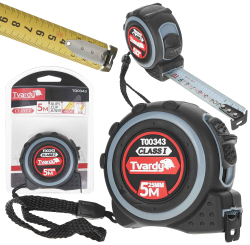 Meter zvinovac� 5m x 25mm bez magnetu, obojstrann�, I trieda presnosti, TVARDY